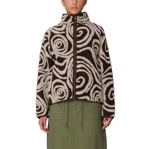 Obey Γυναικεία ζακέτα Swirls Jacquard Zip Jacket